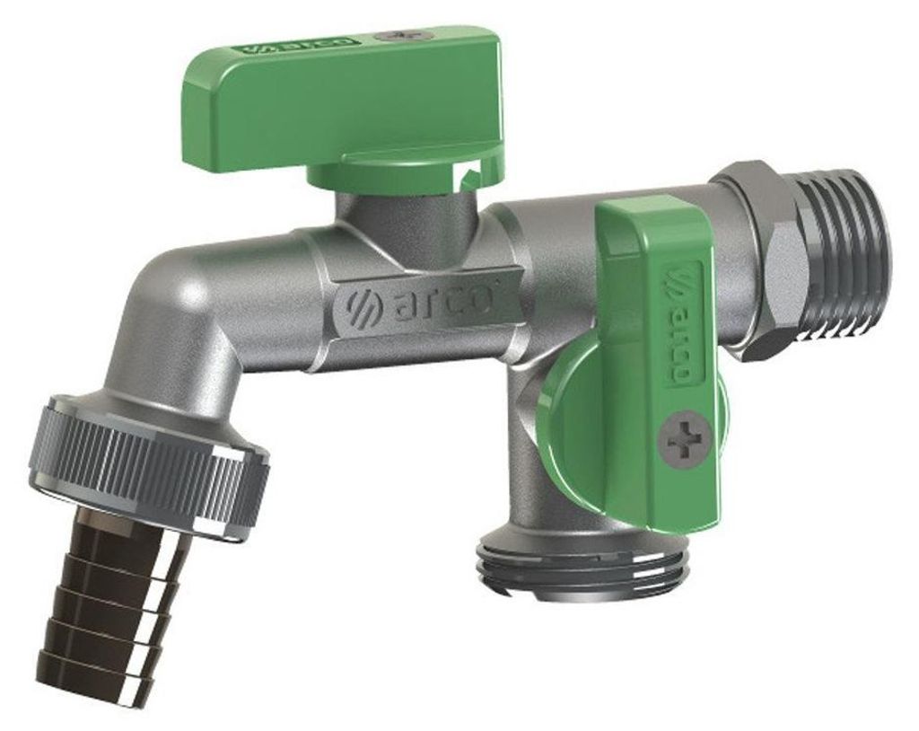 Arco Garten Ventil mit zwei Ausgängen Nano 1/2"x3/4"x3/4", Produktbild 