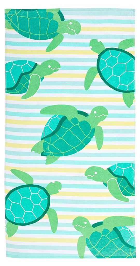 Strandtuch mit kleinem Sonnenmuster für Kinder und Erwachsene, 70 x 150 cm, schnelltrocknend und super saugfähig