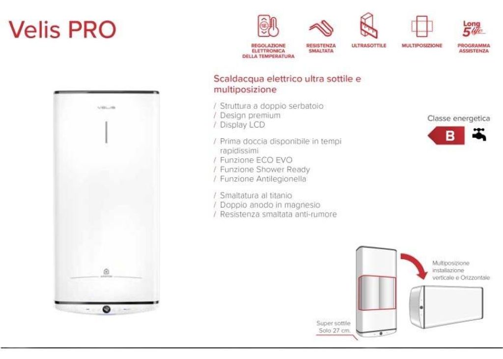 Ariston Scaldabagno Elettrico Ariston VELIS PRO 100 EU 100 Immagine del prodotto 
