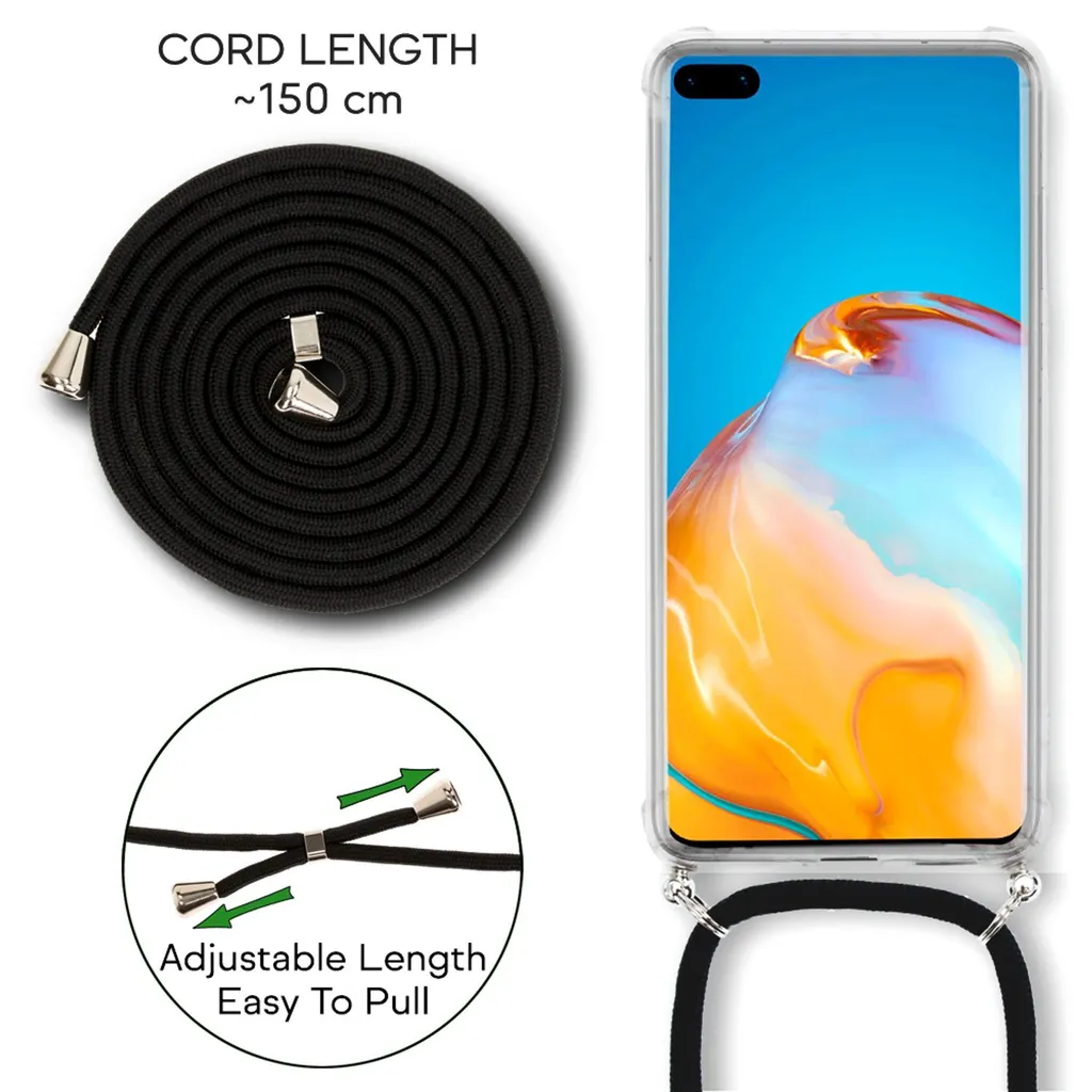 NALIA Wood Flip Case compatibile con Huawei P40 Custodia