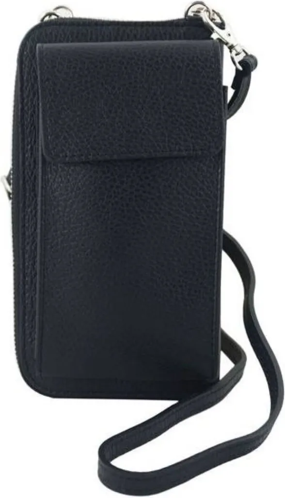 Barberini's Sacs 908156262 - Sac à Main en Cuir Italien Noir Élégant