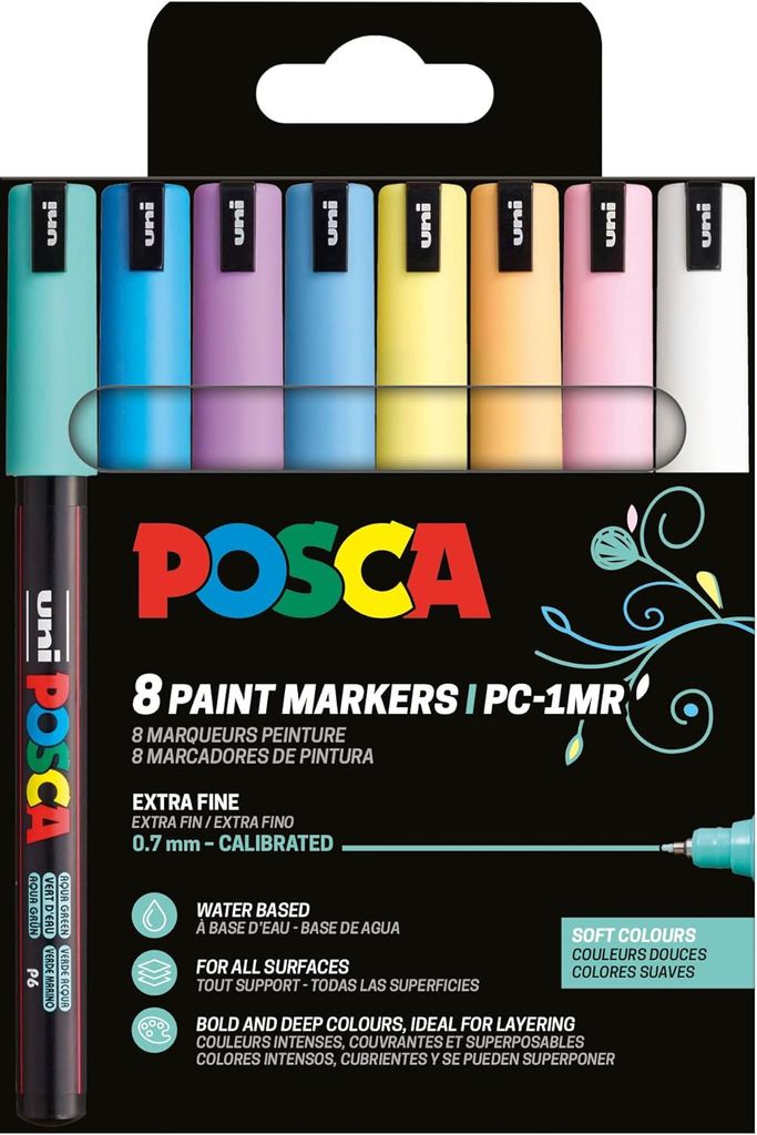 Posca POSCA Marker UNI PC-1MR 8er Set Soft Col