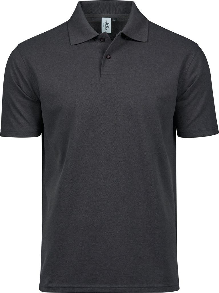 Tee Jays 1200 | Power Polo - Herren Poloshirt - Waschbar bis 60 °C - Farbe: Dark Grey (Solid) - Größe: L
