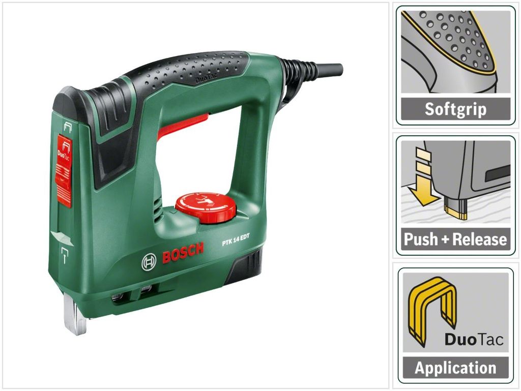 Bosch PTK 14 EDT, 100 zszywek, Prąd przemienny, 1,1 kg Zdjęcie produktu 