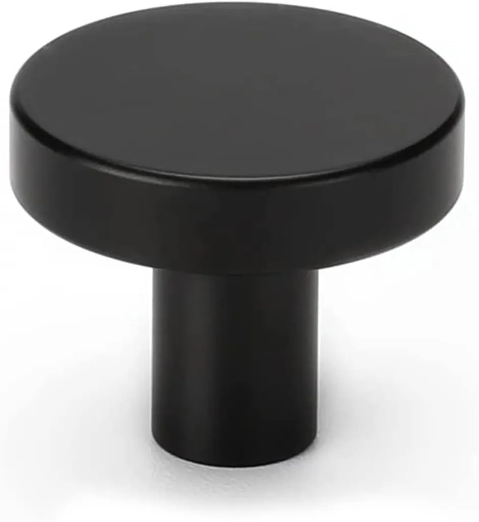 Bouton d'Armoire Vintage Noir Mat - Design Moderne pour Toute Maison