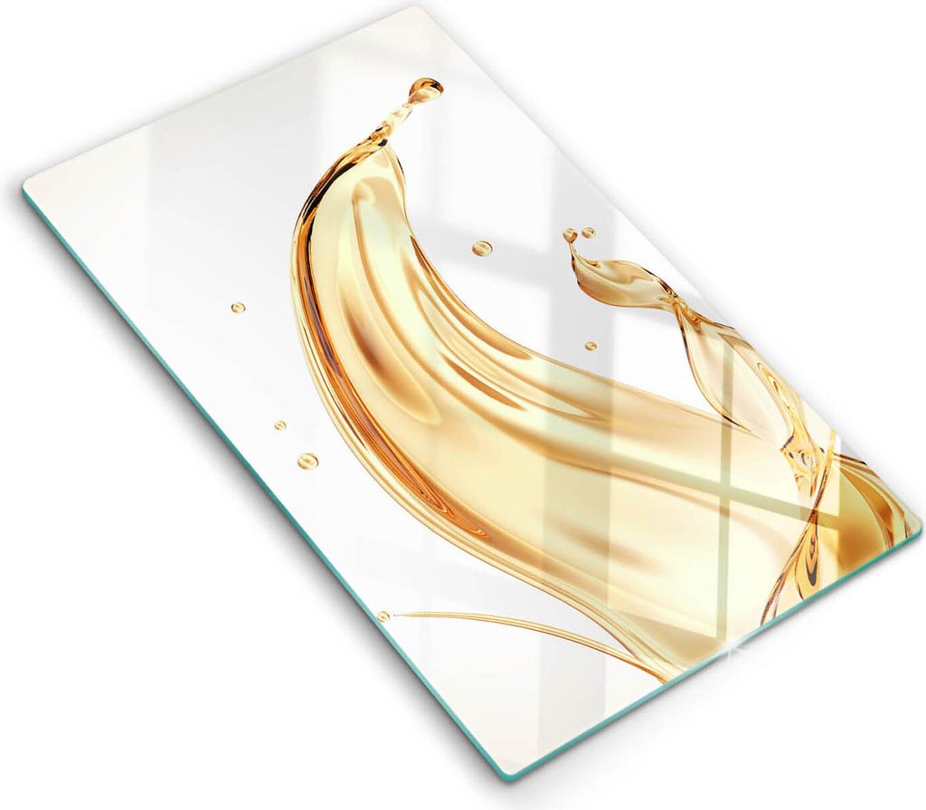 Abdeckung Glas - Küchenabdeckung - 30x52 cm - Abdeckplatte - Olivenöl