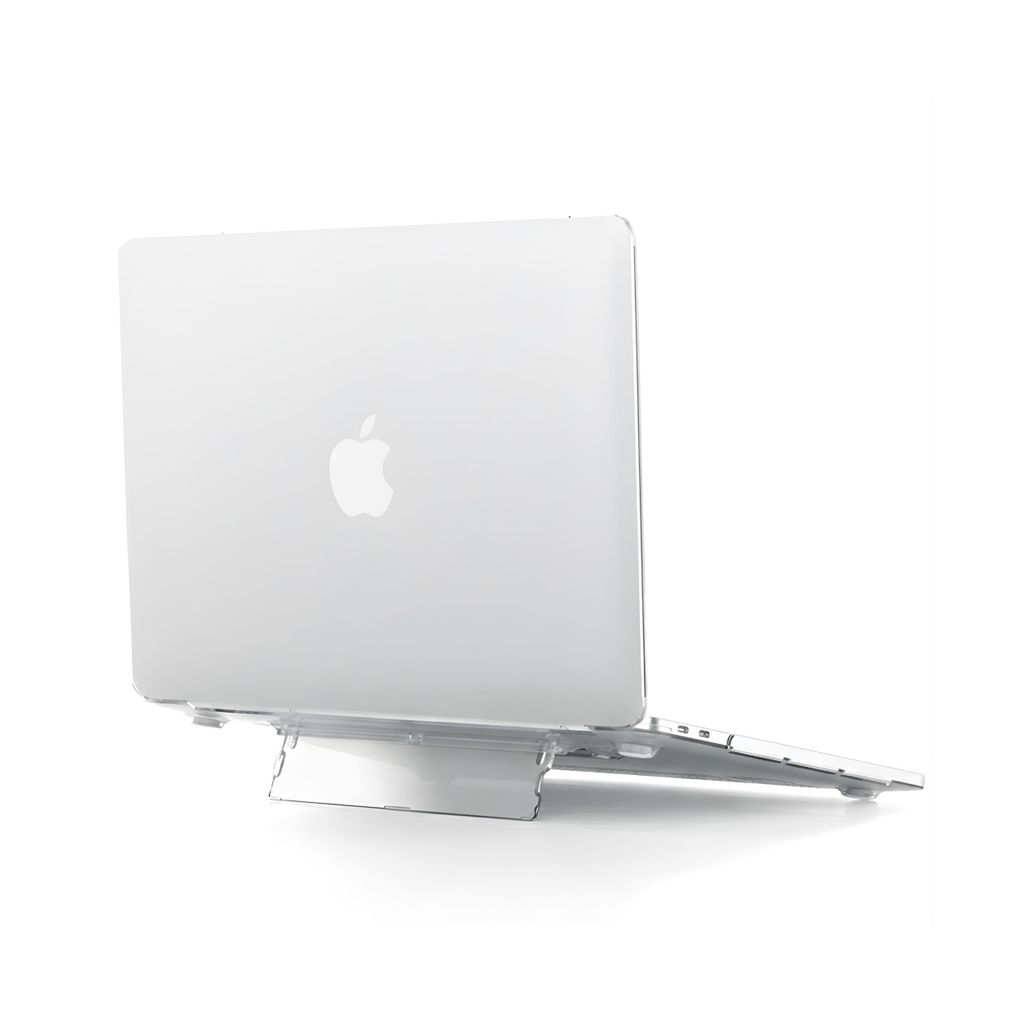 MacBook Hülle mit Standfunktion – Transparente Schutzhülle für MacBook Air 15,3 Zoll (2023–2025) – Passend für A2941 / A3114 / A3241