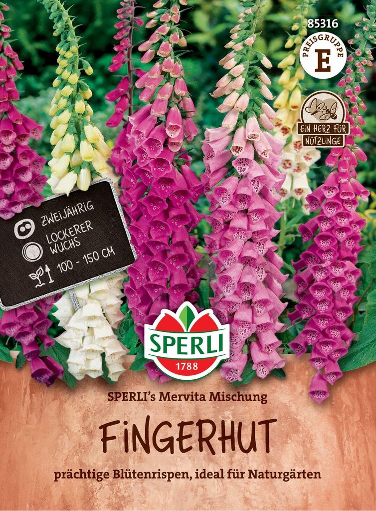 SPERLI Fingerhutsamen Mervita Digitalis purpurea 150 Produktbild 