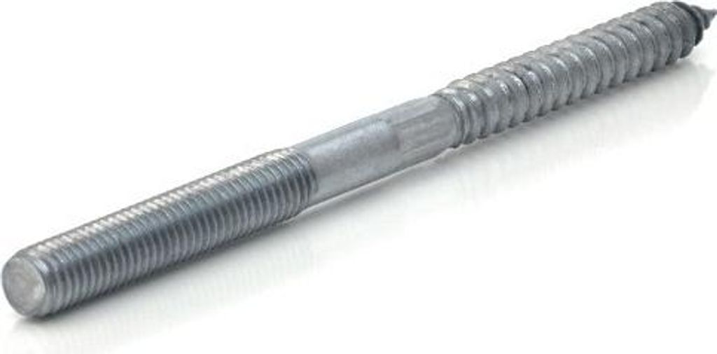 Kombi-Schraube mit 6H Mittelstück M8 x 60 ZB / Packung 100 Stk.