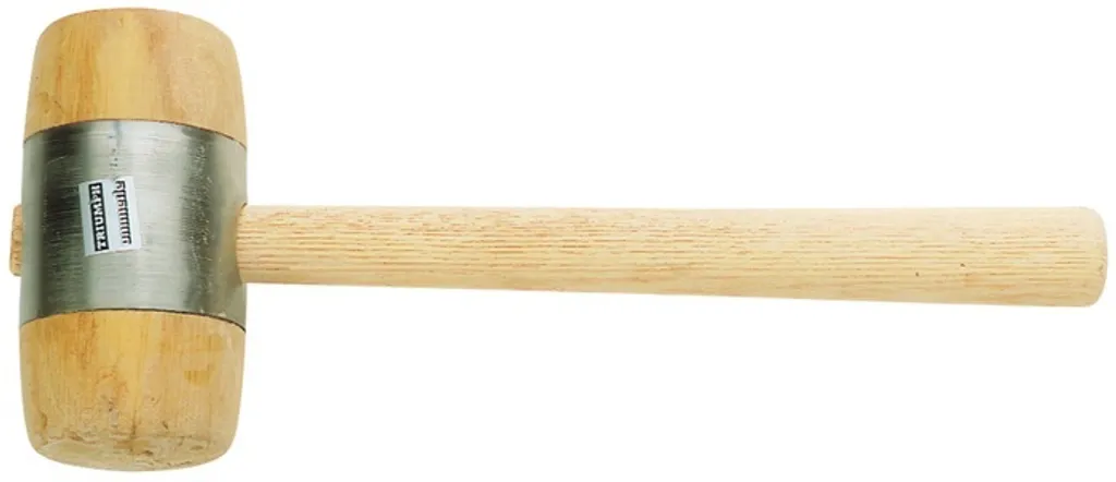 Marteau en bois pour assemblage menuiserie hêtre blanc 1160g tête 90mm