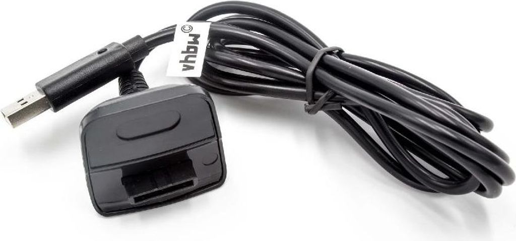 vhbw USB-Ladekabel kompatibel mit Microsoft Xbox 360 Produktbild 