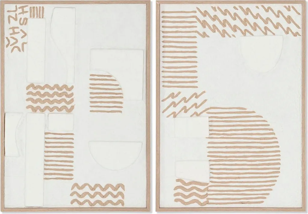 Décoration Murale Abstraite ESPRIT Urban Abstract 50x70 cm - Pack de 2