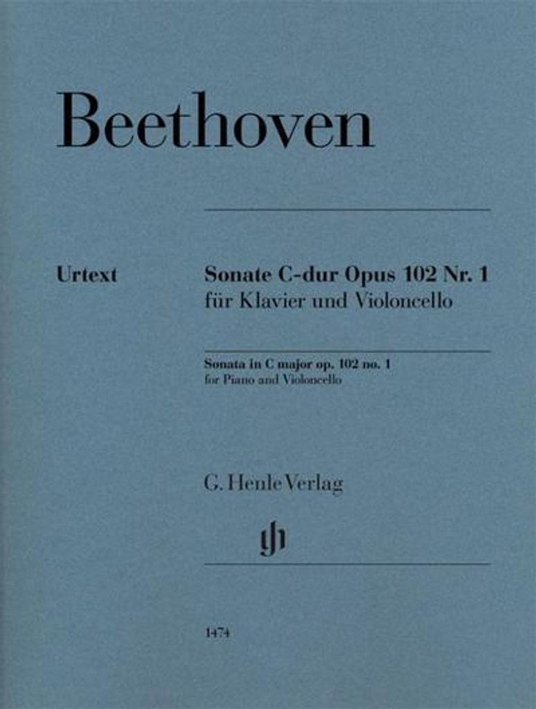 Sonate C-dur op. 102,1 für Klavier und Violoncello