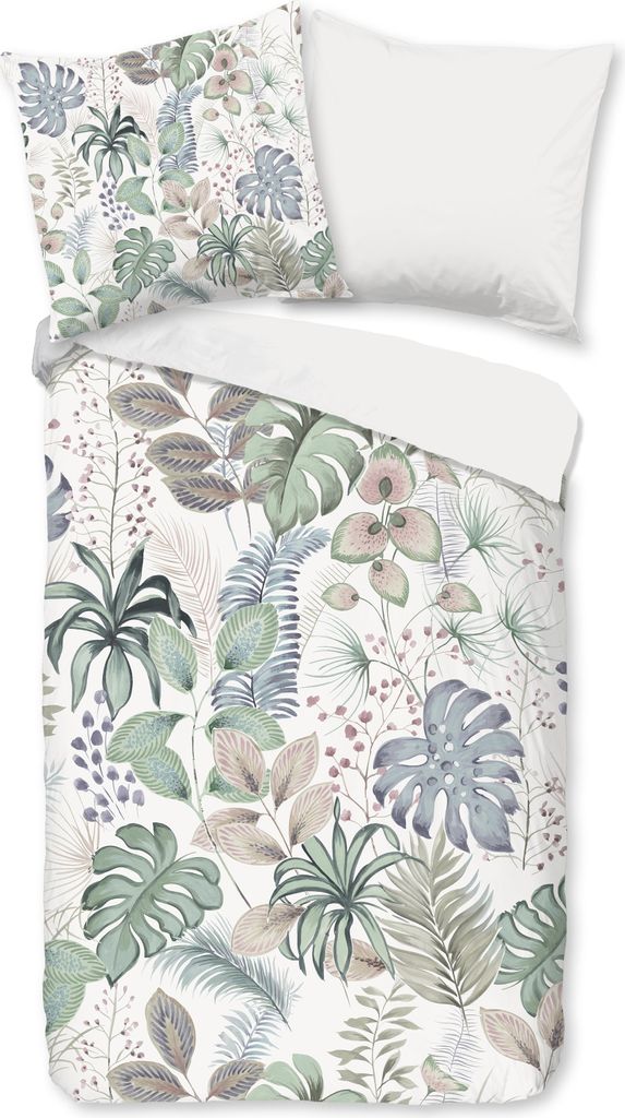 Duvet cover Good Morning 200x200 + 2* 80x80 cm - leaves