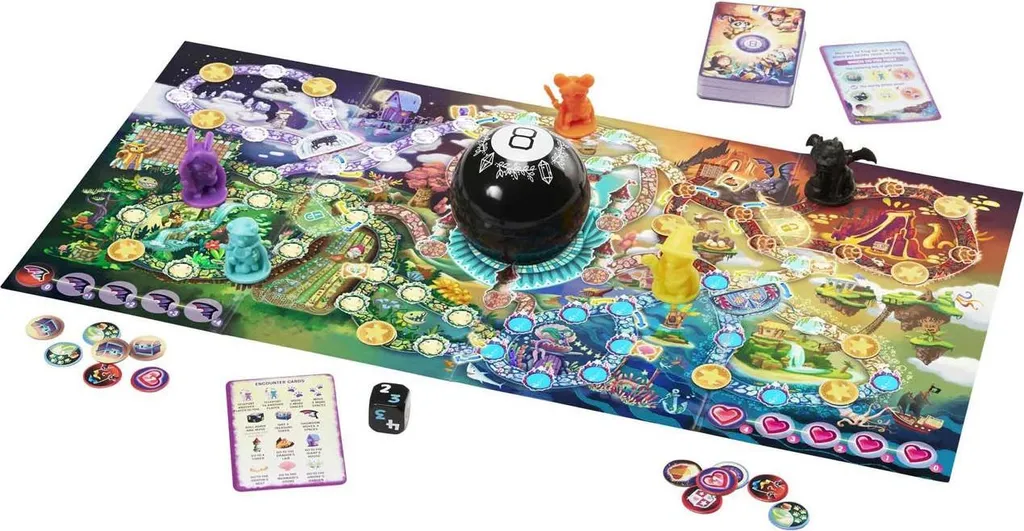 Magic 8 Ball Mattel jeu de société interactif avec 20 réponses mystérieuses