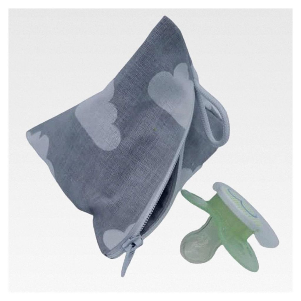 XL Schnuller-Tasche zur Aufbewahrung für 2-4 Nuckel Wolke