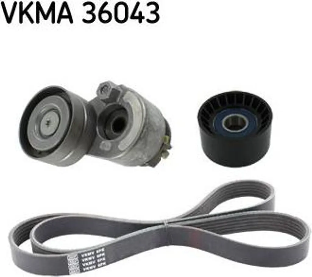Kit de courroie trapézoïdale crantée SKF VKMA 36043 pour Trafic