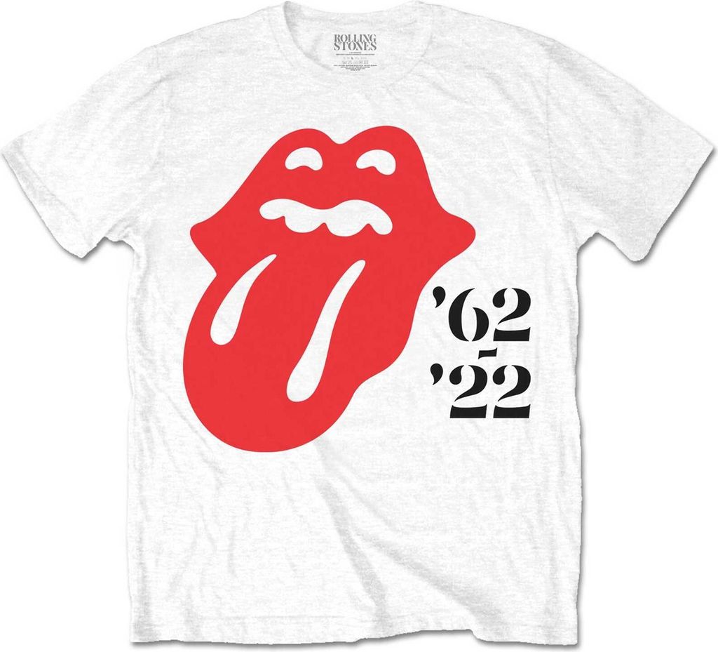 The Rolling Stones - "Sixty ́62 - ́22" T-Shirt für Herren/Damen Uni RO4052 (XL) (Weiß)