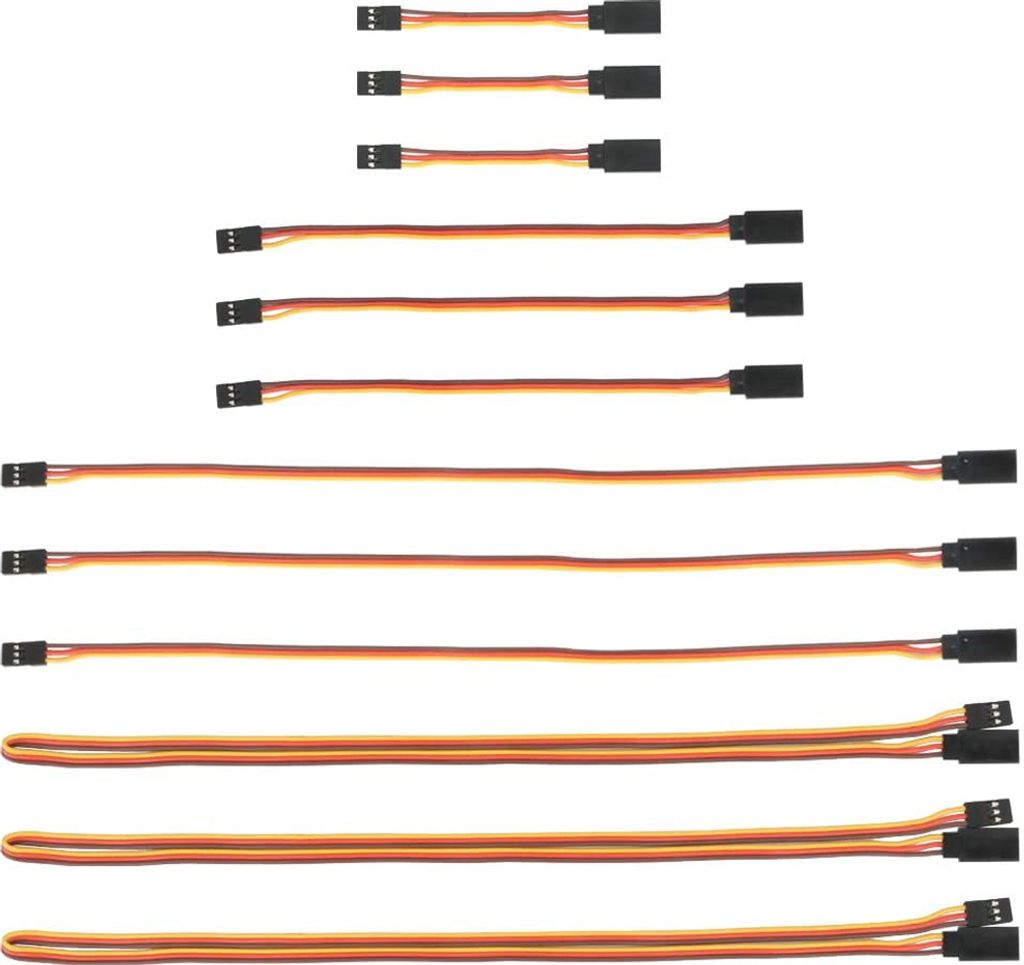 MMOBIEL 12x 3-Pin RC Servo-Verlängerungskabel Produktbild 