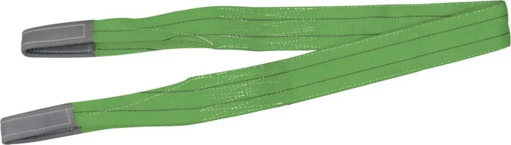 Élingue de levage 2 couches PETEX 2T vert 3m largeur 75mm ultra robuste
