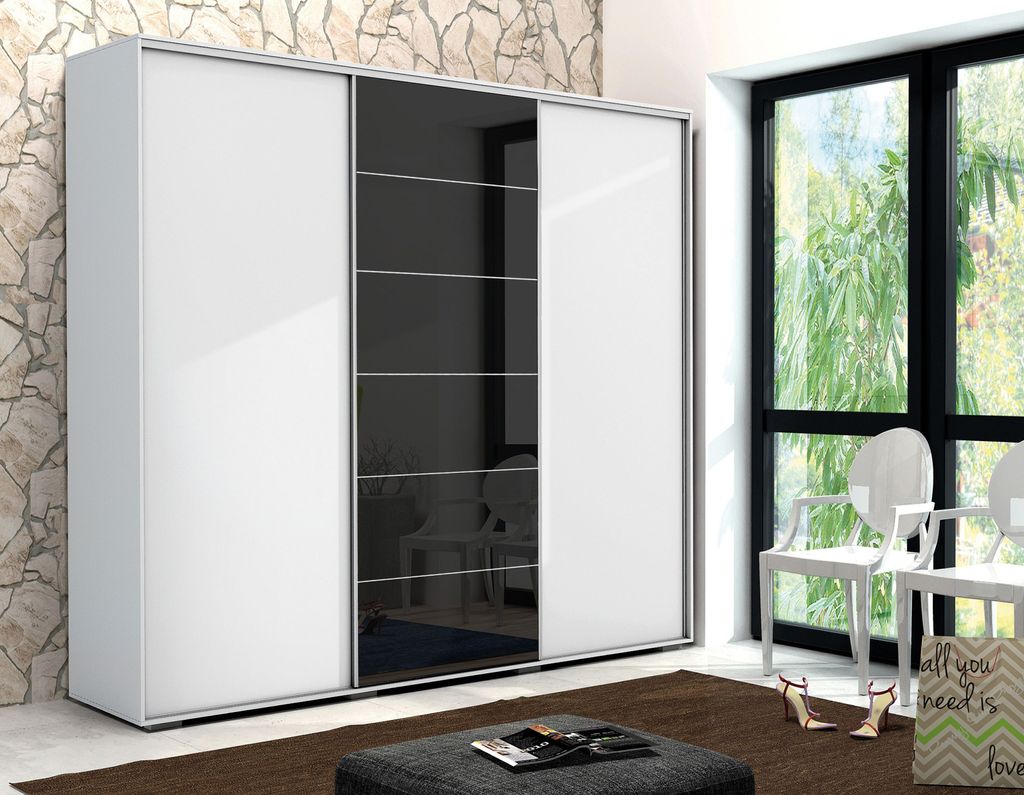 Kleiderschrank 250/215 MANUEL - weiß