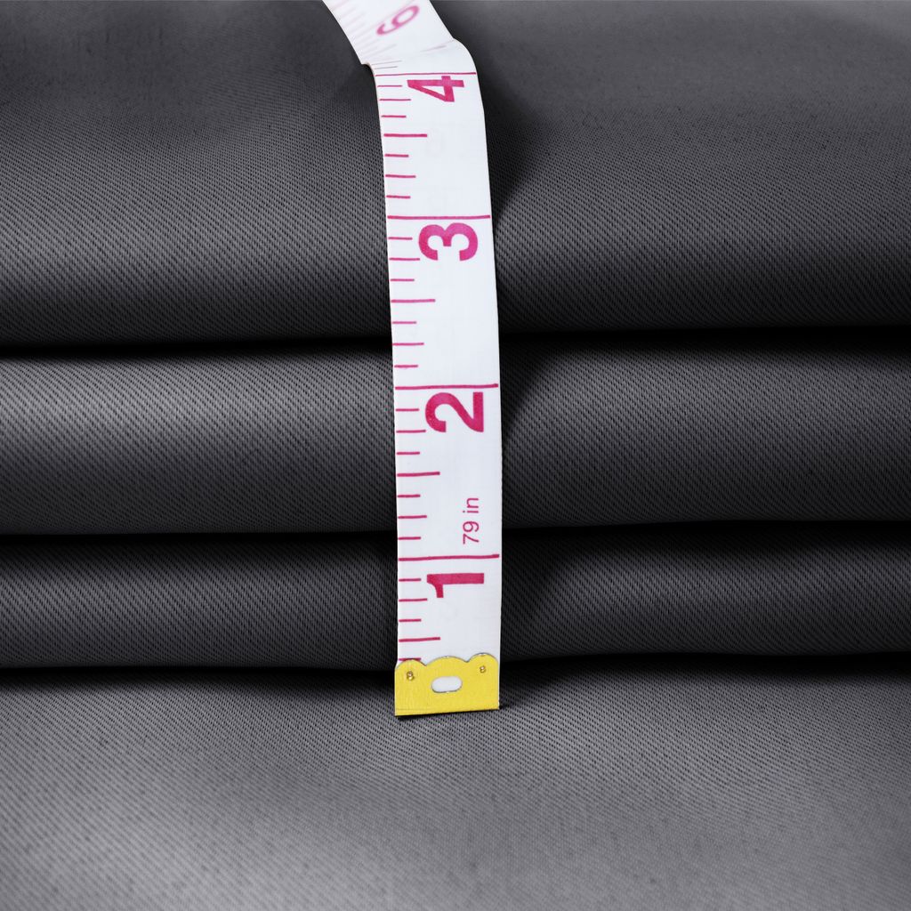 100% Verdunkelung Thermo Vorhänge Grau Blickdicht Produktbild 12