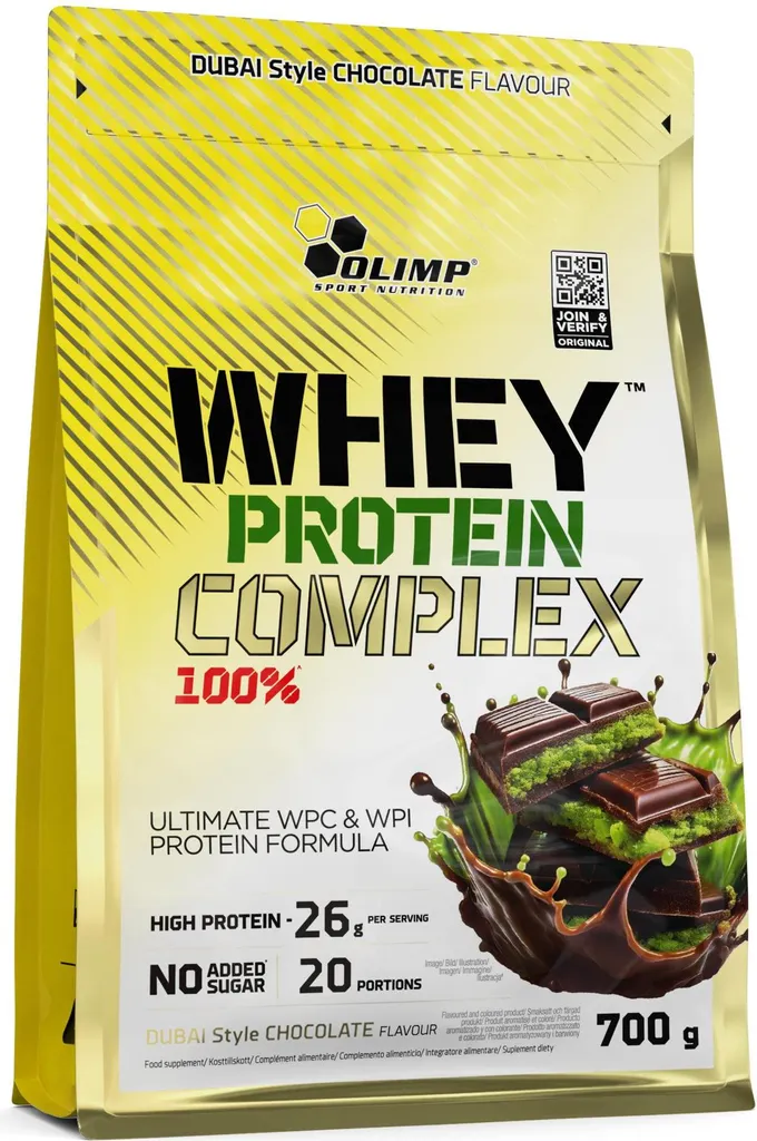 Complément Protéine Whey Isolat et Concentré Saveur Chocolat Dubaï 700g