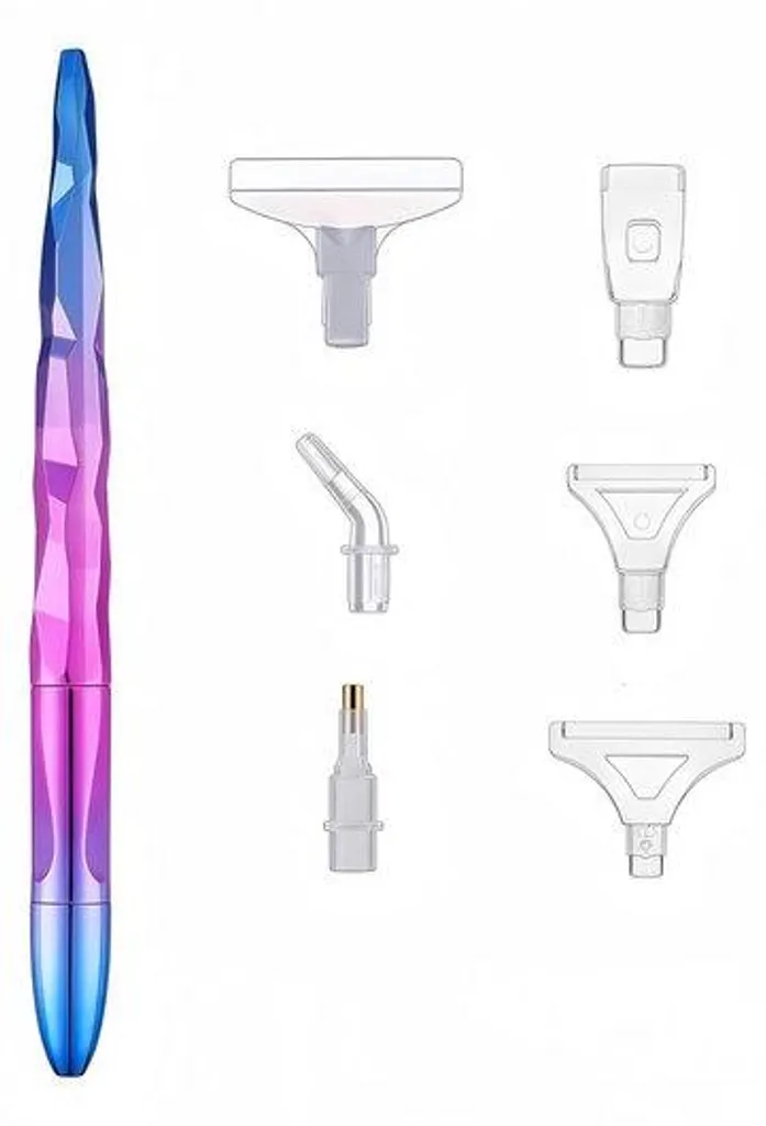 Kit Outils Diamond Painting Rapide avec 6 Têtes pour Finir vos Toiles 5D