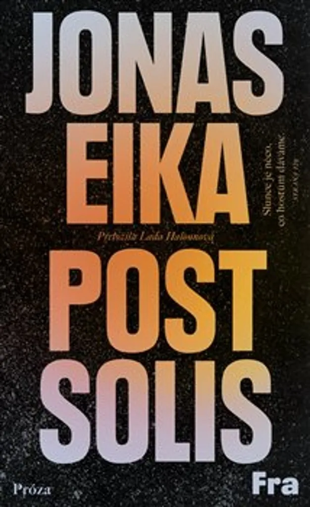Post Solis : Recueil de nouvelles par Lada Halounová - Fiction tchèque