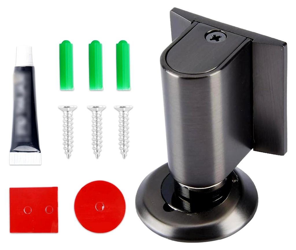 Magnetischer Türstopper, Schwerer Magnetischer Türstopper, Selbstklebender Boden-Türstopper, Windwiderstand Anziehung Stumm Schalten Türstopper...