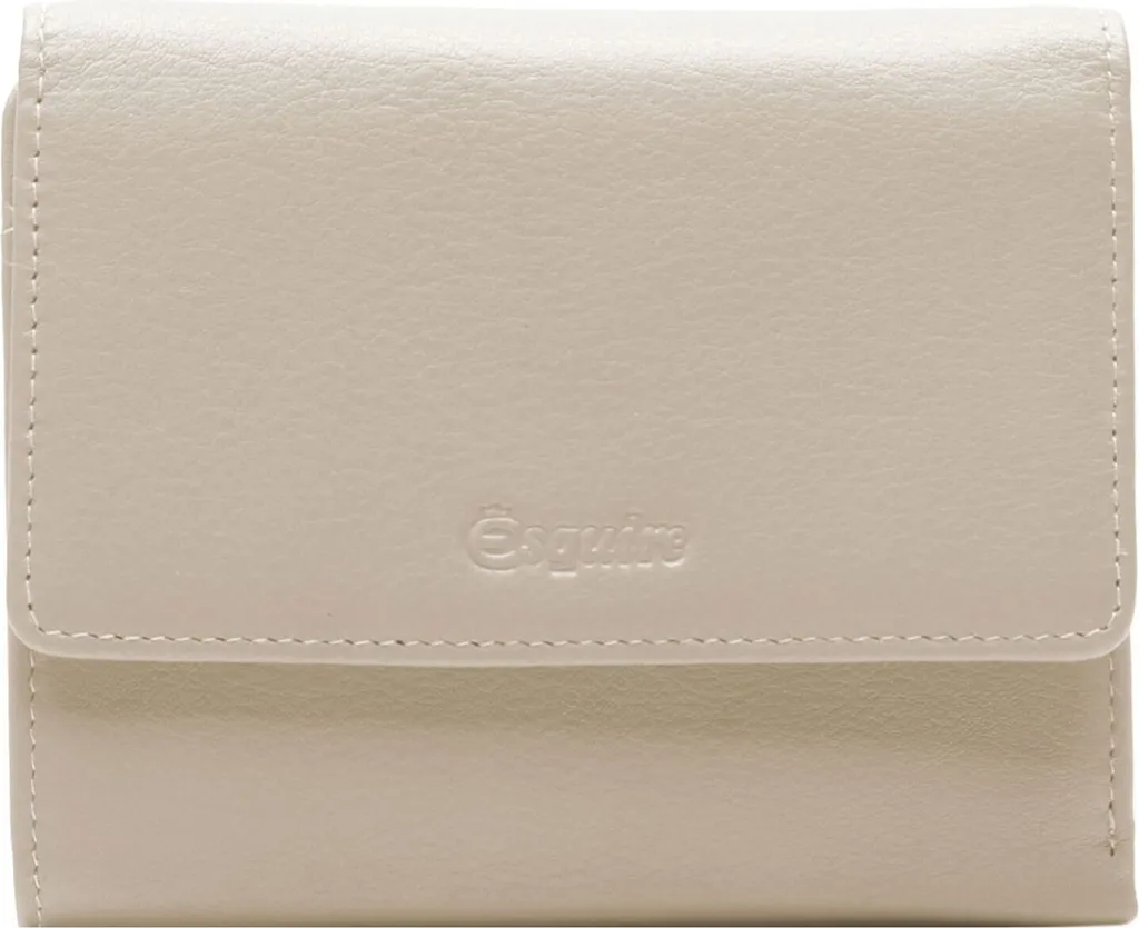 Esquire Viktoria Flap Wallet Pelle Beige: Portafoglio RFID Anti-Theft