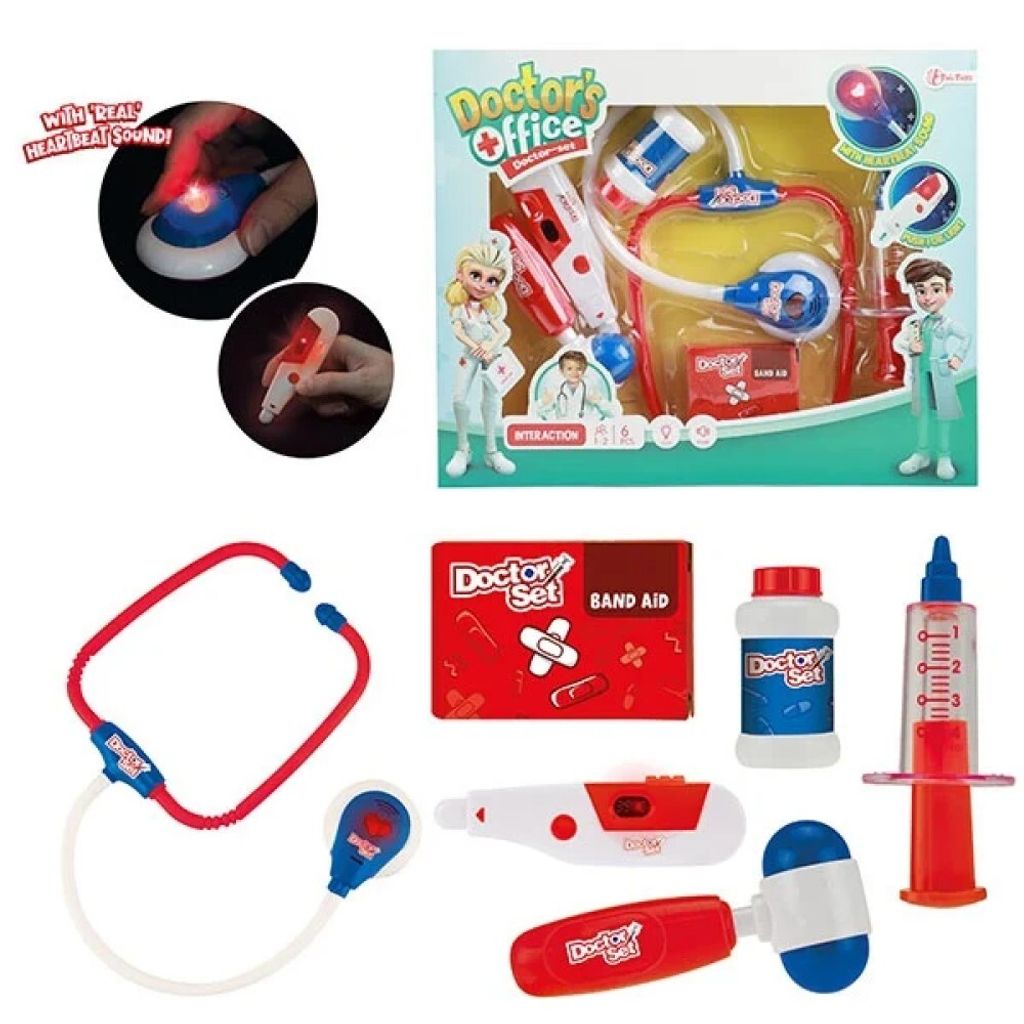 ToiToys TOITOYS DOCTOR Doktor-Set mit Stethoskop L-T 6-teilig+