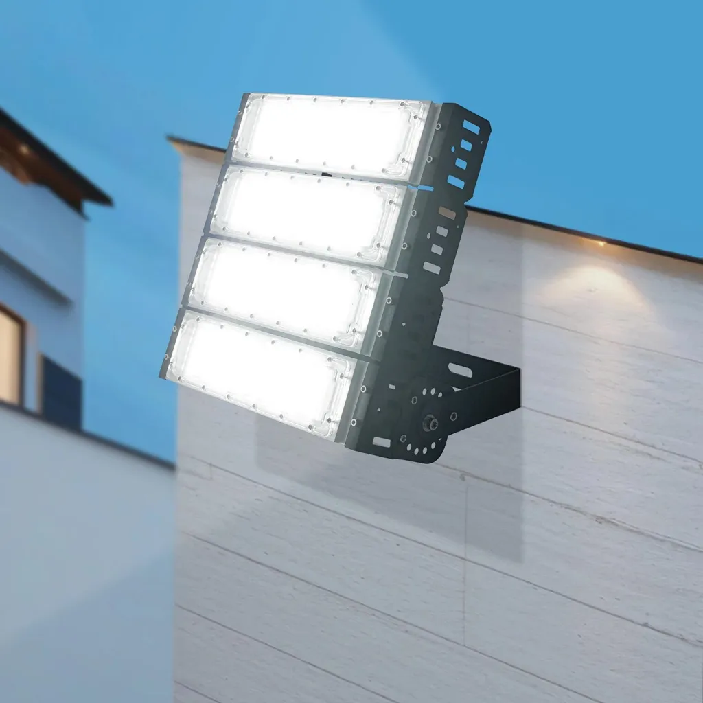Projecteur LED 200W Étanche IP67 - Boîtier Aluminium Blanc Chaud 180°