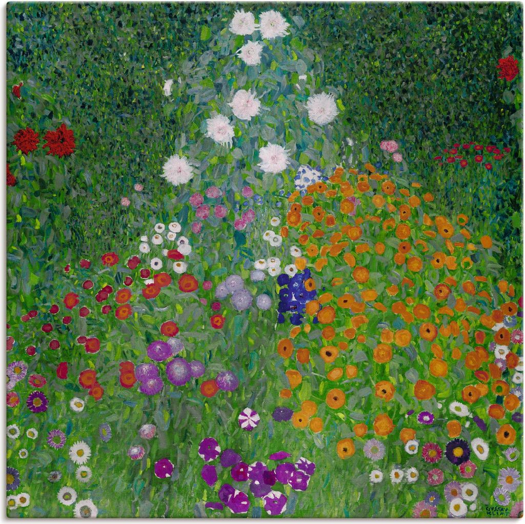 ARTland Leinwandbild Bauerngarten. 1905-07 Größe: 40x40 cm