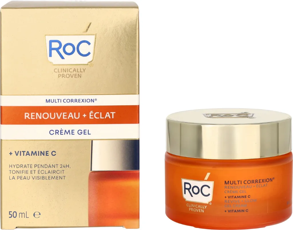 RoC Revive + Glow Crema Viso Gel Vitamina C - Addio Pelle Spenta 50ml - 5