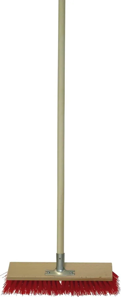Balai de voirie robuste 400 mm en bois plat MASTA HERKULES grande taille
