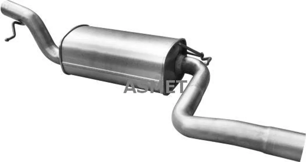 Silencieux central pour réparer échappement Focus et V50 - ASMET 18039