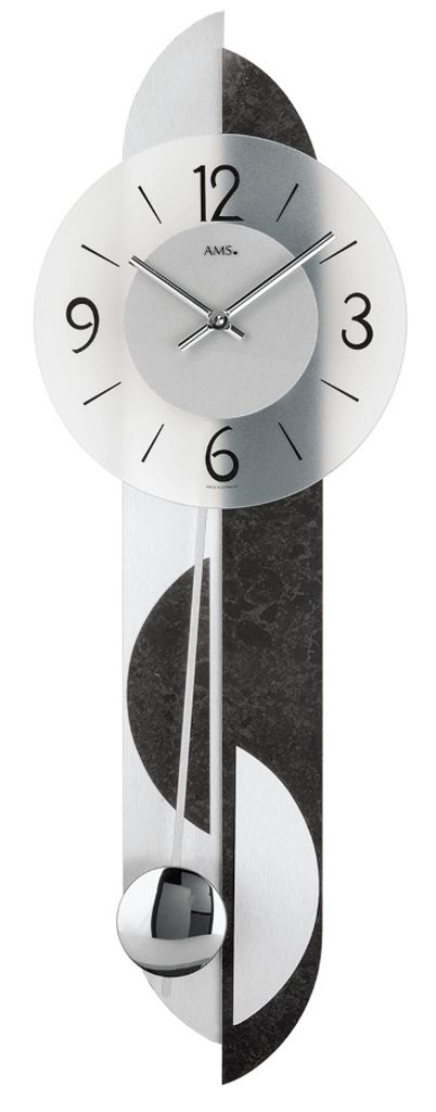 Zegar ścienny nowoczesny 69 x 23 x 7 cm - AMS Model: 7299 Zdjęcie produktu 