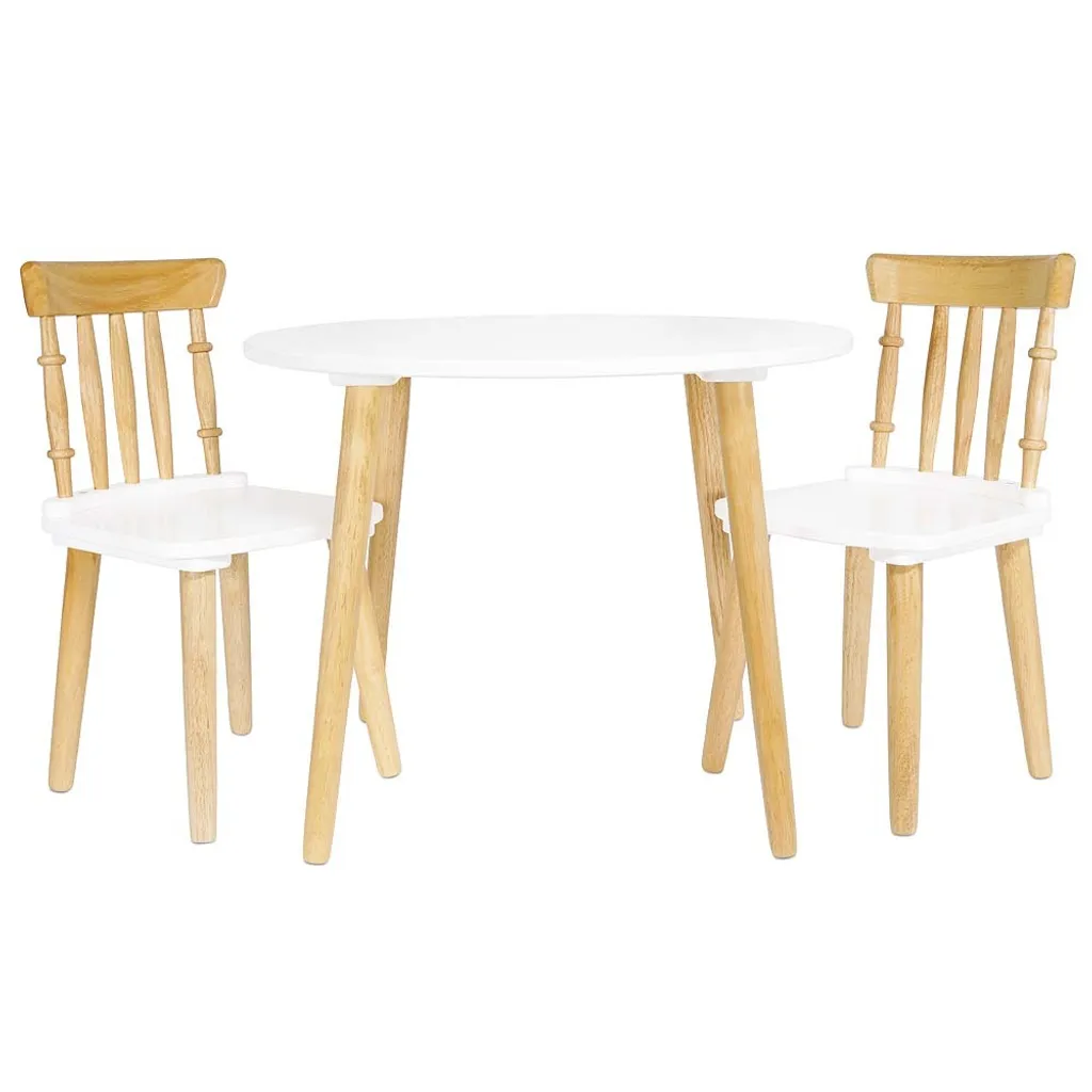 Table et deux chaises Le Toy Van LTV en bois pour chambre d'enfant