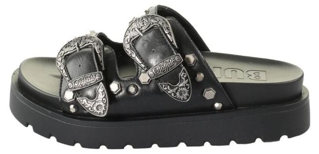 Buffalo Sandale Damen RAYA ARI WEST schwarz Streetwear Sonstiges Material EU38