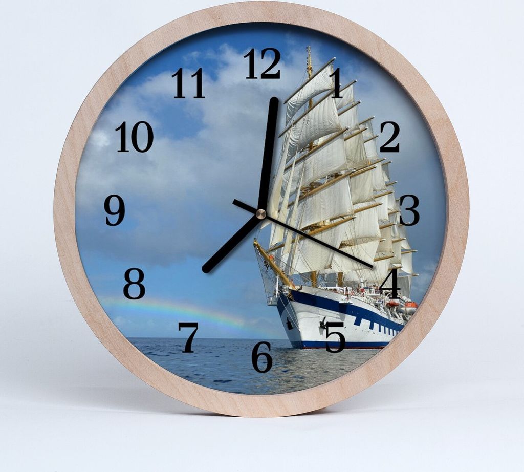 Holzuhr 20fi cm wanduhr - Sea Schiff