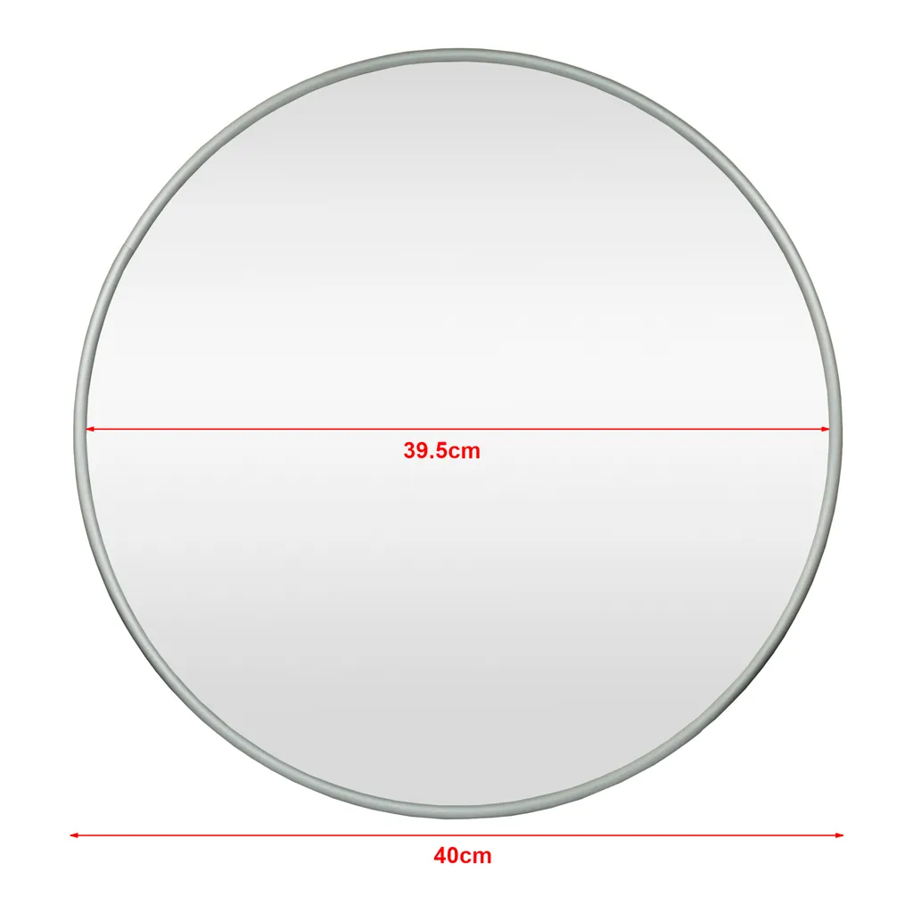 Miroir Ordona Ø40cm gris graphite - Solution pour pièces sombres