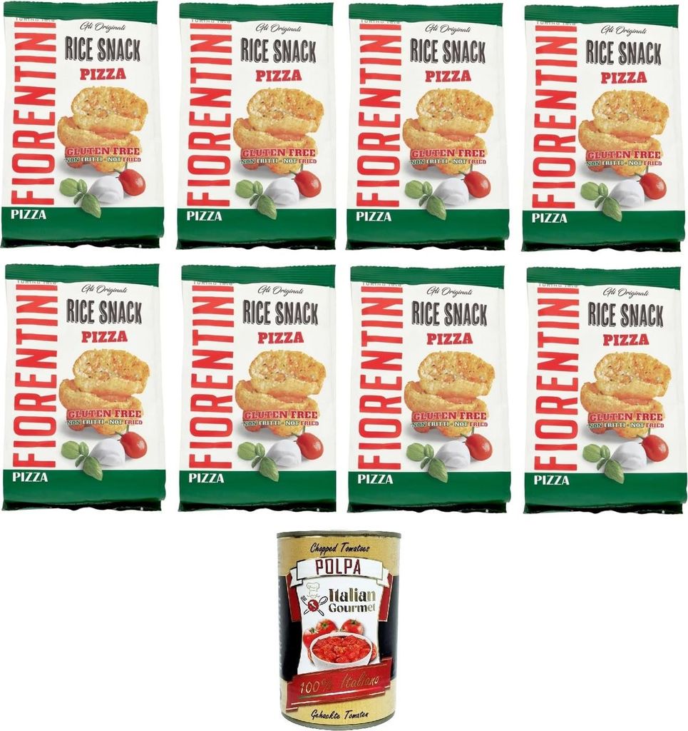Fiorentini the Originals Reis-Snack-Pizza 8x40 g+ Italian Gourmet polpa 400g