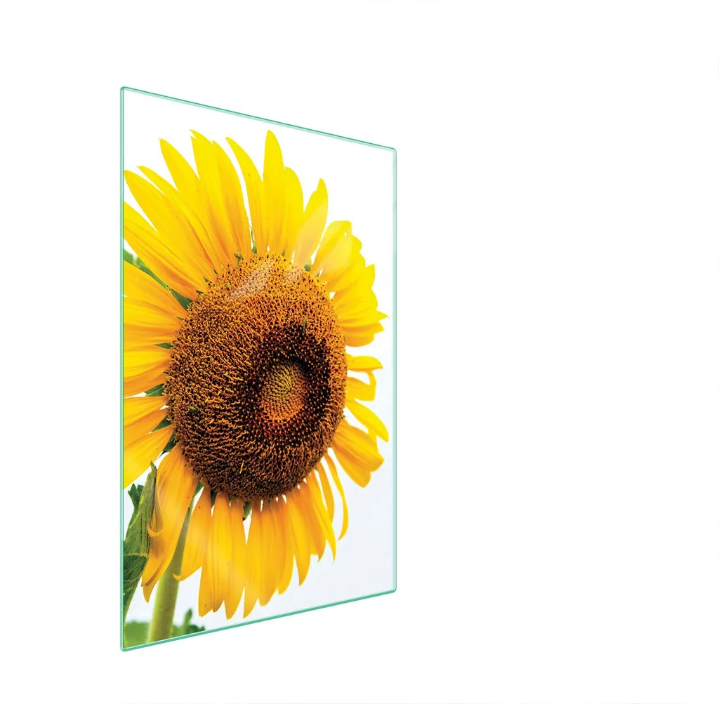Tagliere Professionale in Vetro 35x52 Fiore | Ultra Resistente