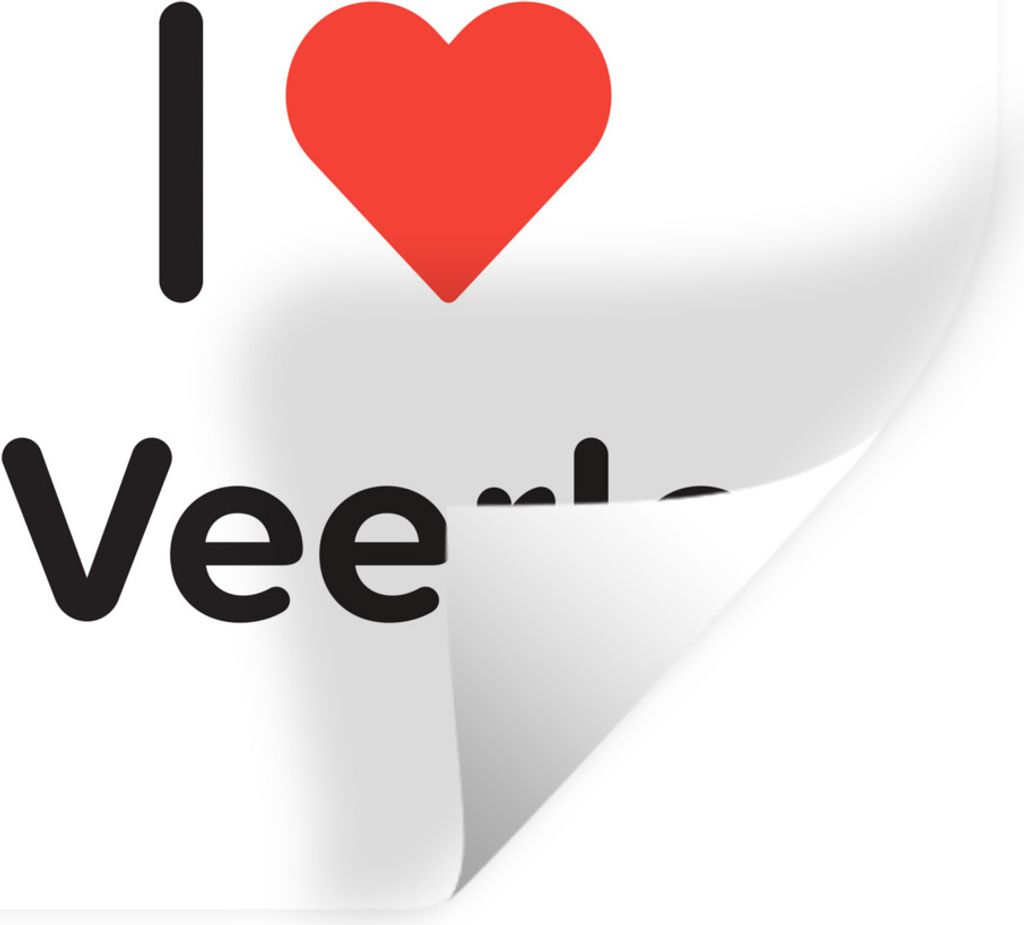 MuchoWow Wandtattoo Wandsticker Wandaufkleber Ich liebe - Veerle - Mädchen 80x80 cm Selbstklebend und Repositionierbar - Wierderverwendbar - Sel...