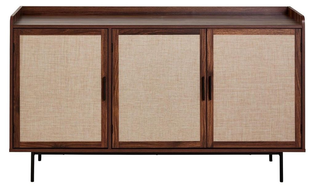 CALICOSY - Buffet 3 portesReproduction noyer avec façades Image du produit 