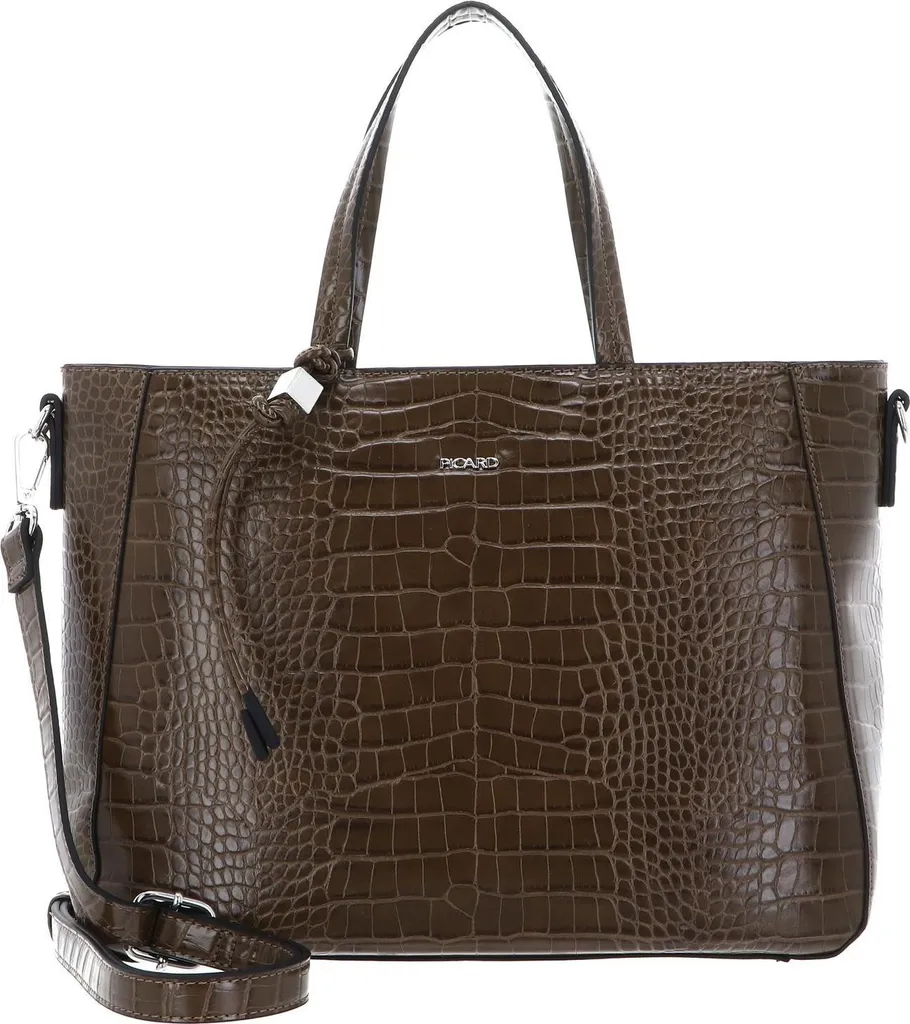 Petit sac à épaule Wild Art PICARD Cuir Brun - Design texturé exclusif