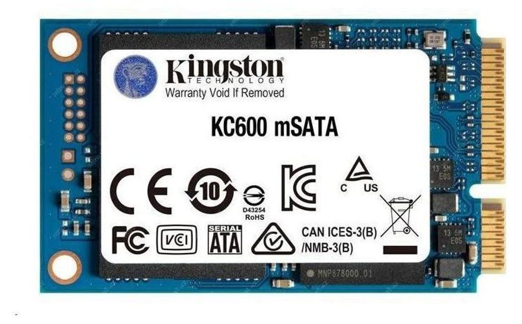 Kingston Technology Dysk SSD KC600 SATA3 mSATA 1024GB, 1 Zdjęcie produktu 