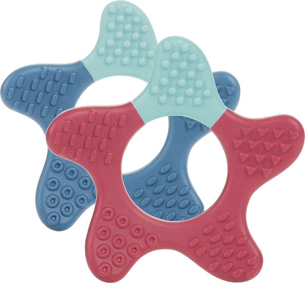 reer Massage-Beißring Stern (2er Pack)