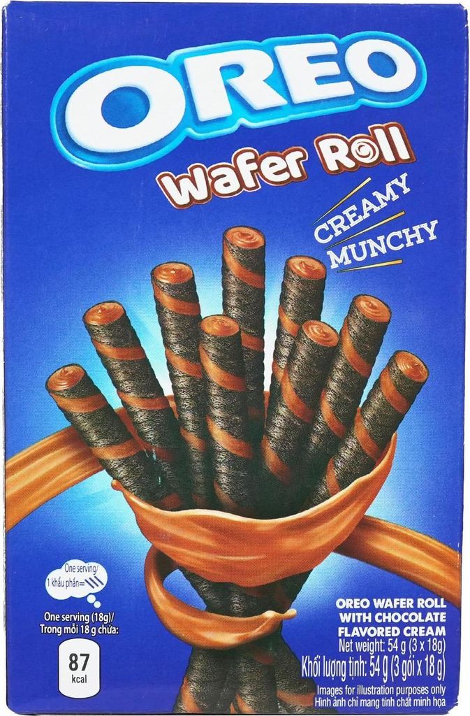 Oreo Wafer Roll Chocolate 54g Produktbild 